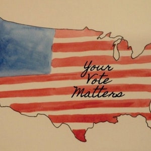 MASSENKAUF: Your Vote Matters America Postkarten (500+)