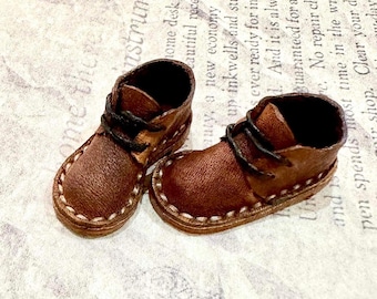 Vintage Leder Blythe Puppenschuhe, handgefertigte BJD Stiefel