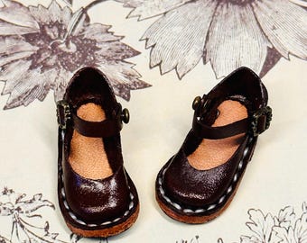 Vintage Blythe Schuhe, handgefertigte Lederschuhe, passend für Ob24