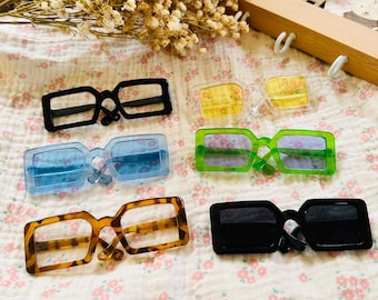 Square Glasses For Blythe, Blythe Doll, Vintage, Ob22, Ob24, Doll, Qbaby, Neo Blythe, Blythe Clothing Accessories, Blythe outfit, Glasses