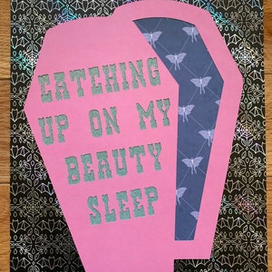 Catching Up On My Beauty Sleep papercraft art