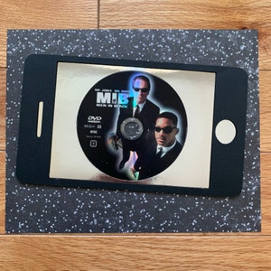 3D upcycled Men in Black DVD art