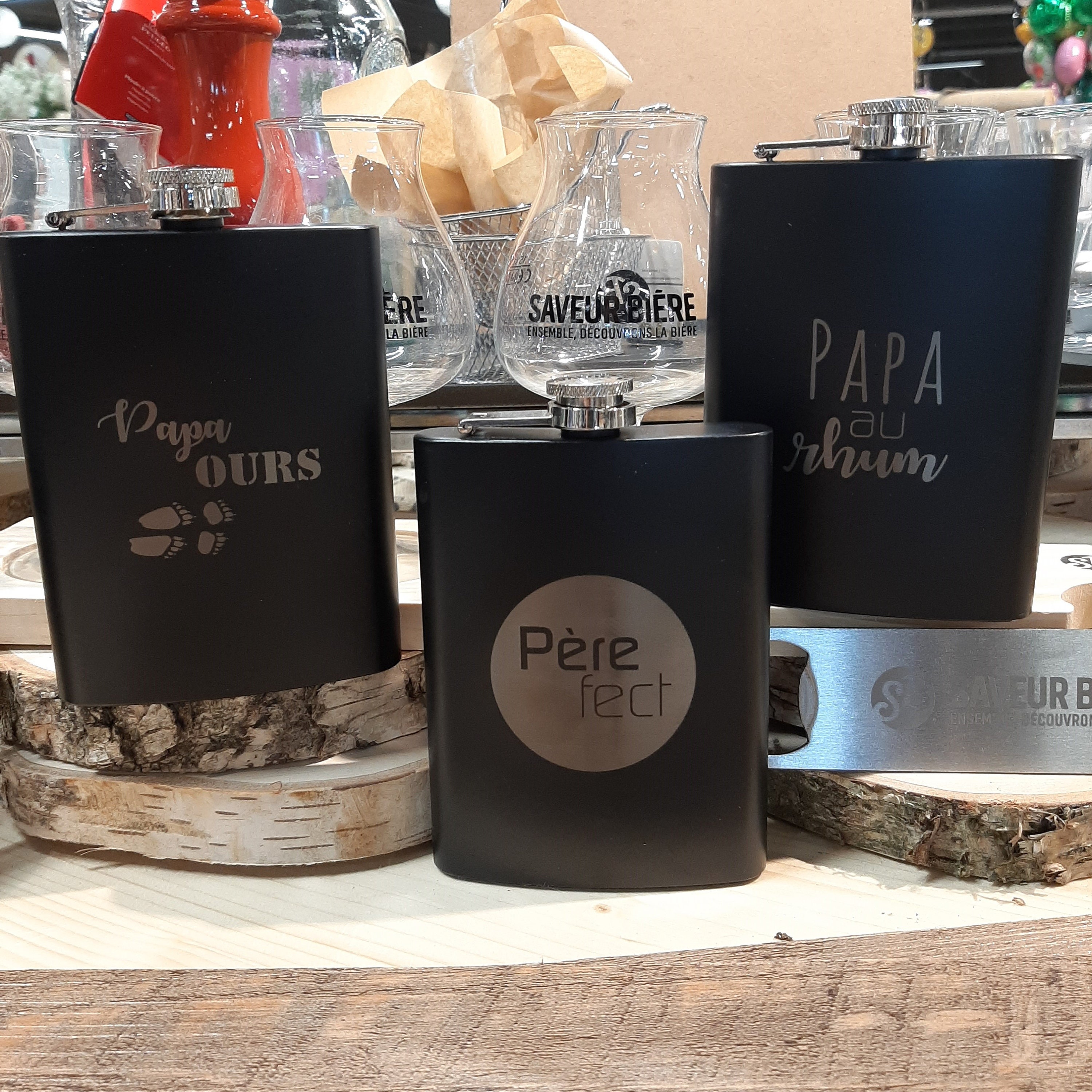 Flask Gravée Personnalisable Fête Des Pères, Enterrement de Vie Garçon, Mariage, Témoin, Cadeau Homm