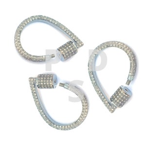 Pave Diamond Lobster Lock, Pave Diamond Carabiner Screw Lock, Pave Diamond Pear Shape Screw Lock, Pave Diamond Jewelry, Pave Diamond Lock