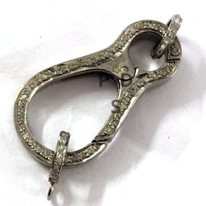 FreePave Diamond Lobster Lock, Pave Diamond Clasp , Handmade Finish Lock, Diamond Clasp, Diamond Lobster Lock
