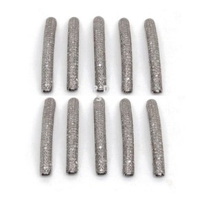 Pave Diamond Tube Bead in 925 Sterling Silver, Micro Pave Diamond Spacer Bead for Jewelry Making, Curved Tube Connector, Pave Diamond Tube