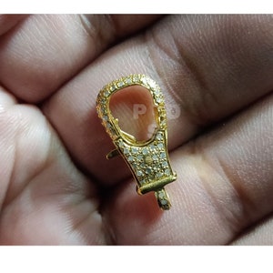 Pave Diamond Lobster Clasp, , Pave Diamond Clasp, Pave Diamond Lobster, Diamond Lobster Lock 20X12mm