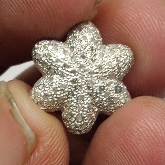 Pave diamond beads best sale
