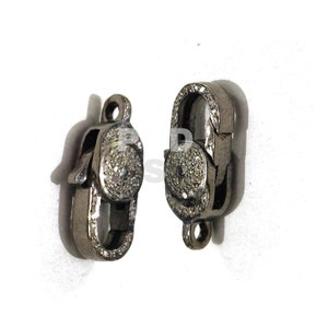 1 Pc Pave Diamond Clasp, Pave Diamond Lobster Lock, Pave Diamond Findings, Pave Diamond Jewelry,  Lobster Lock Clasp