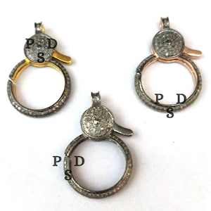 1 Pc Pave Diamond Lobster Lock,  Clasp, Pave Diamond Lobster Lock Clasp, Pave Diamond Jewelry, Pave Diamond Findings