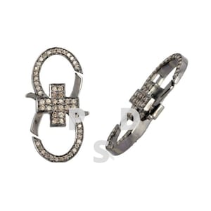 Pave Diamond Lobster Lock, Pave Diamond Clasps, Pave Diamond Infinity Lobster Lock, Pave Diamond Cross Lobster Lock, Lock Size 30X14mm