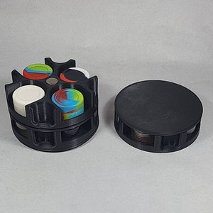 Dab Pot Roulette - Storage Desk Tidy & Travel Stand For Dab Containers On The Go