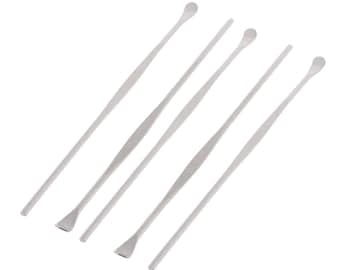 Metalen minilepel/hulpstuk voor was