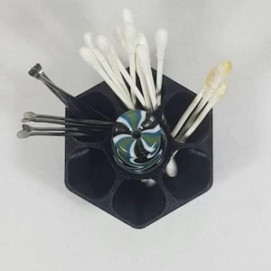 Selezionatore di utensili e accessori con supporto centrale per biglie/tappi/accessori per tamponare