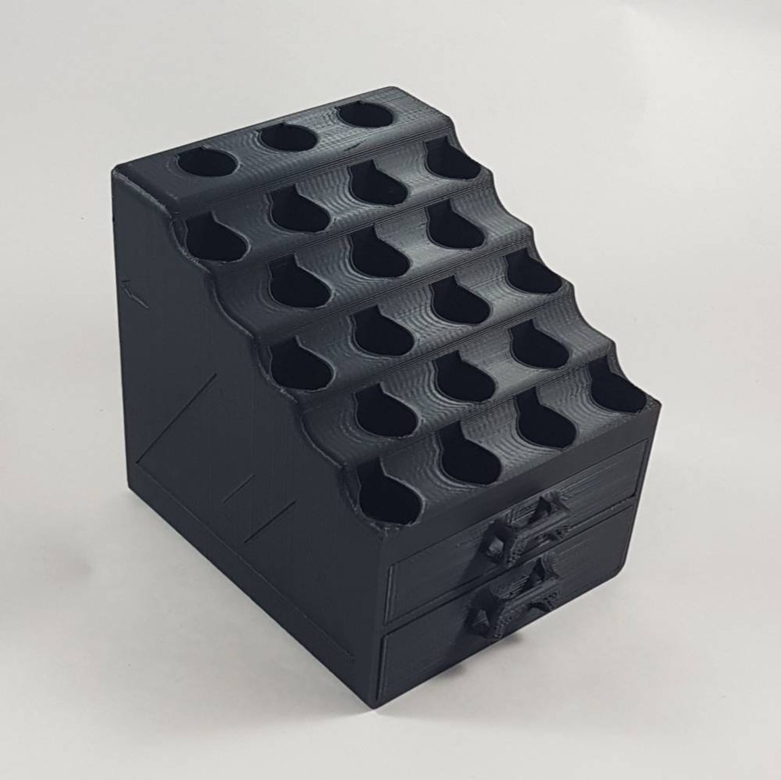 21 Piece Clipper Display Stand With 2 Drawers & Back Storage Etsy