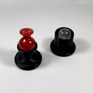 Bowl Type Carb Cap or Terp Pearl Marble Holder - Glass Bubble Carb Cap Showpiece Stand (Glass Not Included)