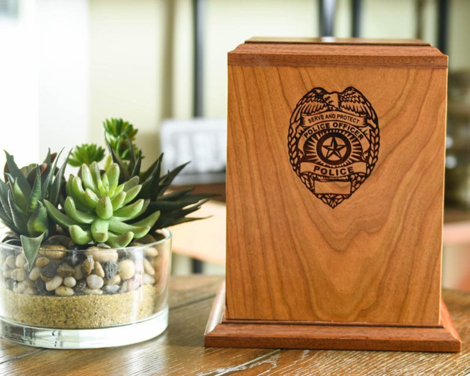 Law Enforcement Urn Urn for Police Officer End of Watch Urn Etsy