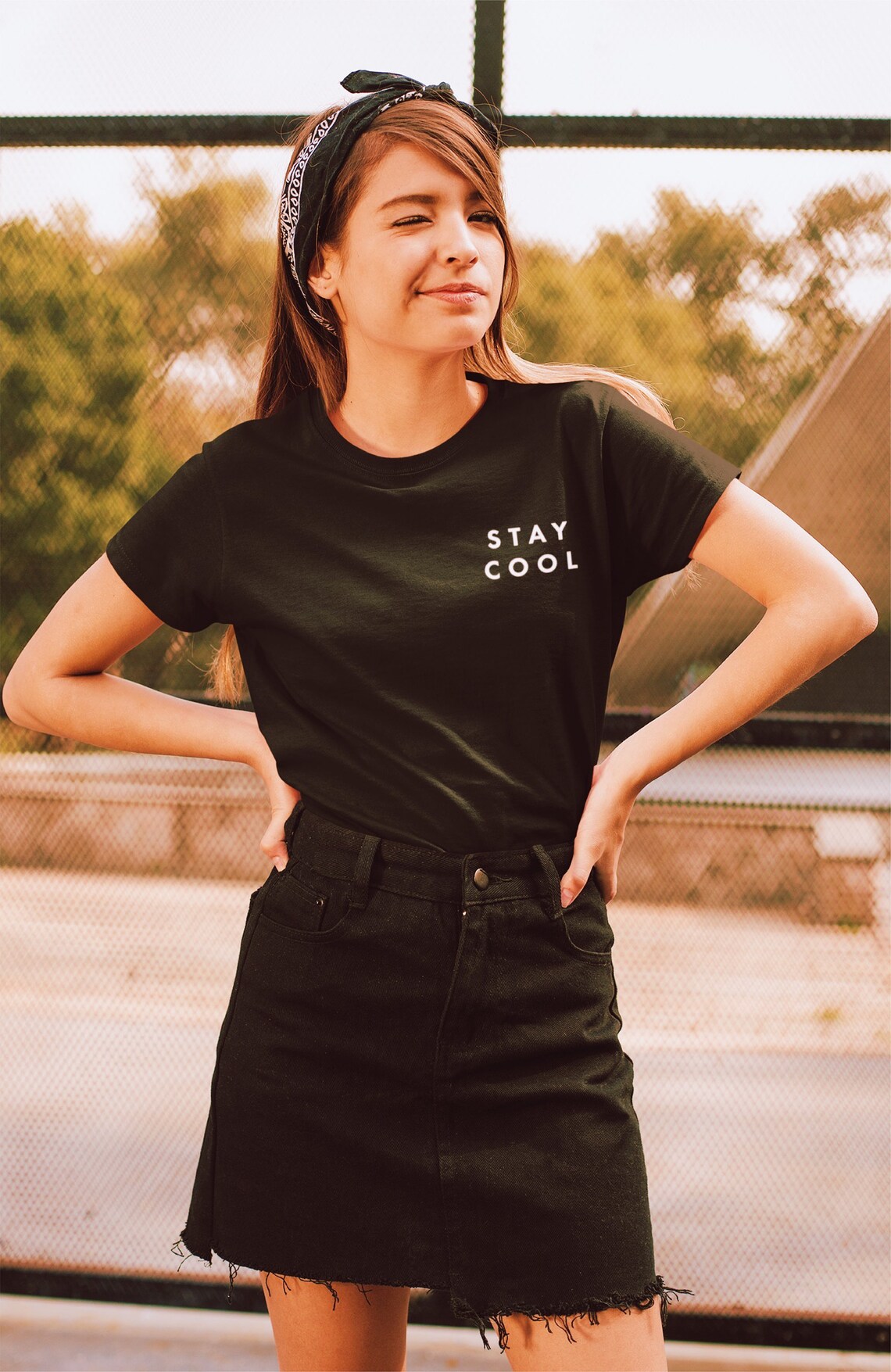 Stay cool embroidered short sleeve crew neck unisex shirt  etsy
