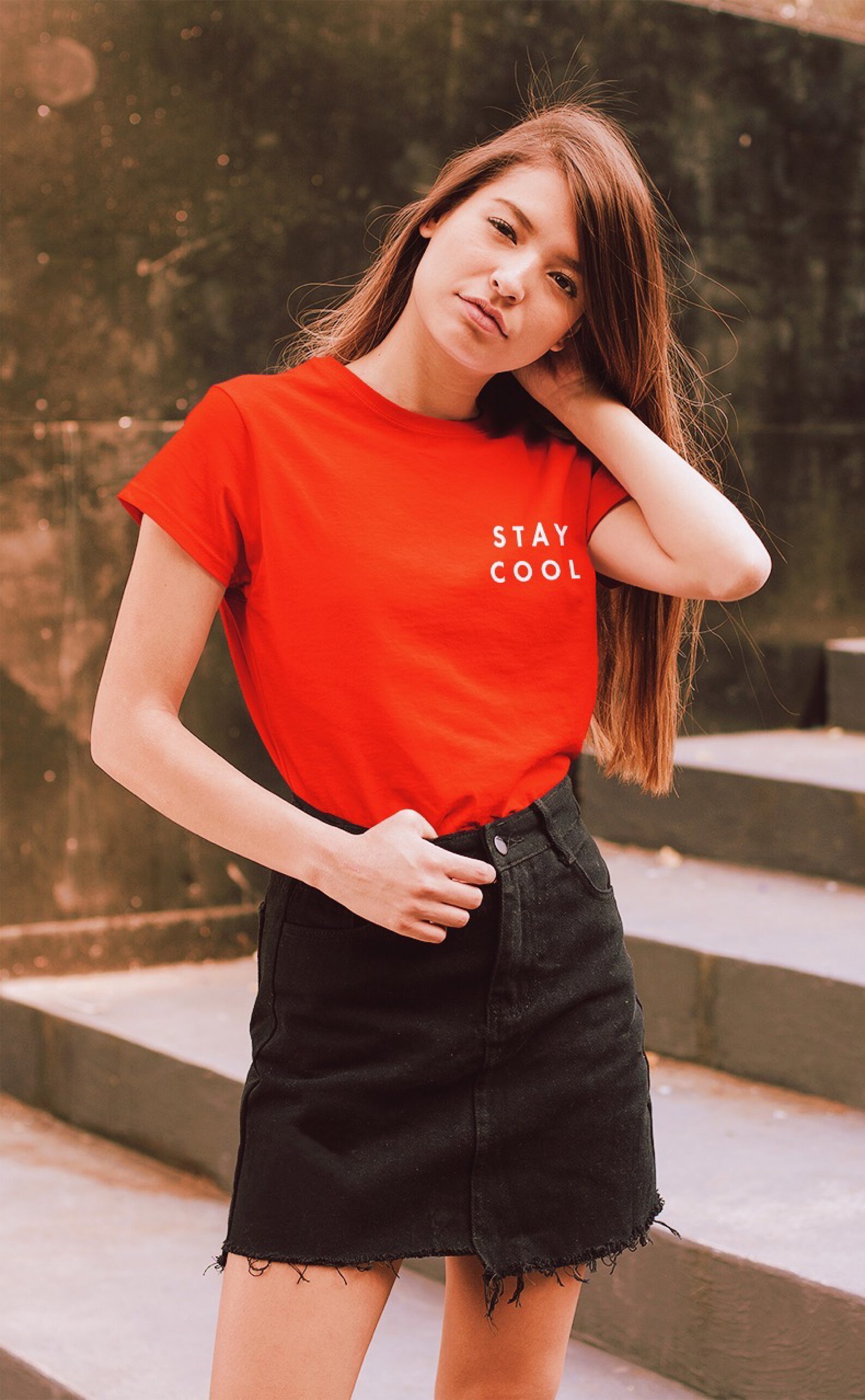 Stay cool embroidered short sleeve crew neck unisex shirt  etsy