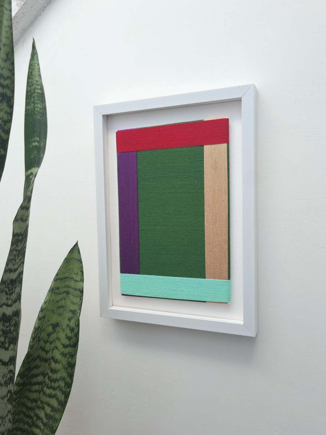 Photo inspiration: Visual Reference: Geometric Fiber Art Modern Woven Wall Decor Outline 3