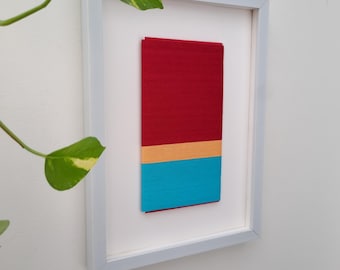 Handmade Fiber Art, Waves of Joy 2, Textile Wall Hanging