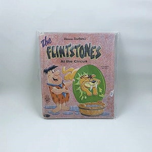 Classic Flintstones Circus Adventure - Vintage 60s Illustrated Children’s Book - Hanna Barbera Circus Storybook - Tell A Tale Early Reader