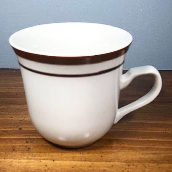 Vintage Saturn Sienna Ceramic Coffee Cup