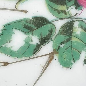 Floral Leaf Shaped Ceramic Trinket Dish - Vintage Ring Holder - Japan Jewelry Dish image 6