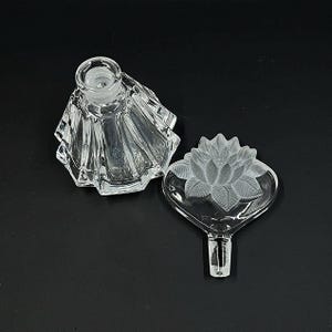 Vintage Crystal Glass Perfume Bottle