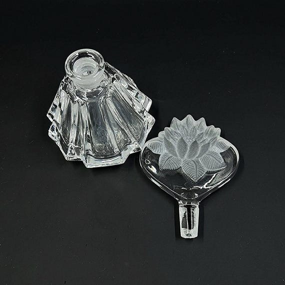 West German Perfume Bottle - Vintage Lead Crystal - Retro Glass Vanity Bottle