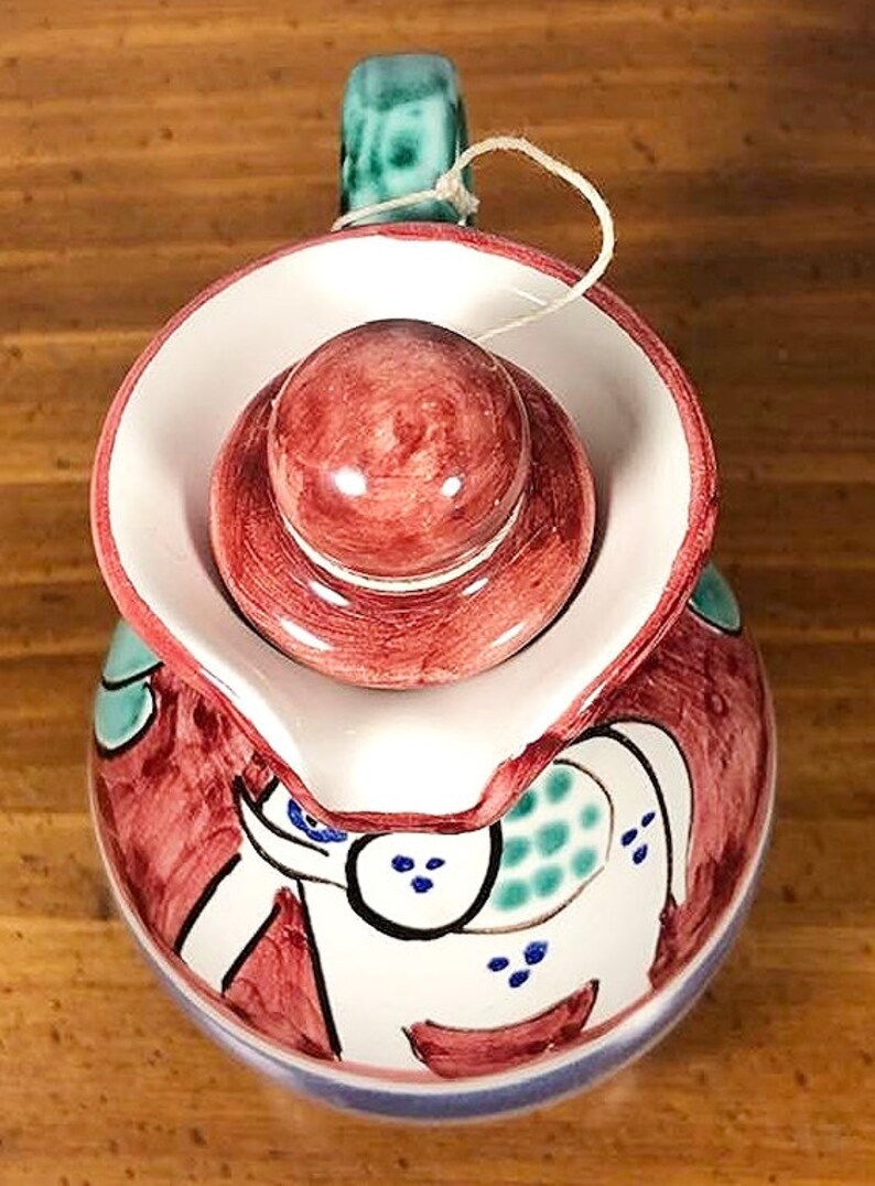 Vintage Hand Painted Ceramic Elephant Cruet Set Etsy