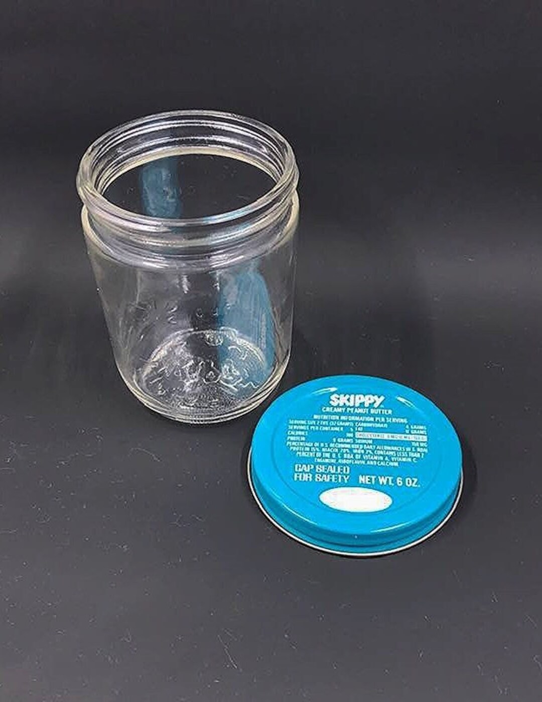Vintage Skippy Peanut Butter Collectible Glass Jar - Etsy