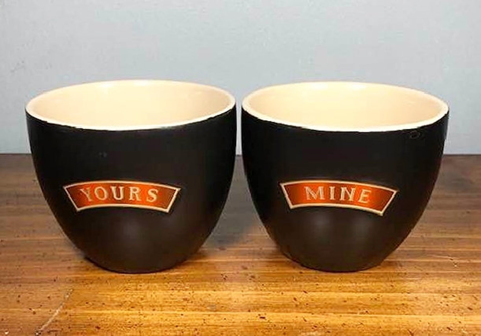 Vintage Baileys Yours & Mine Ceramic Bar Cups Etsy