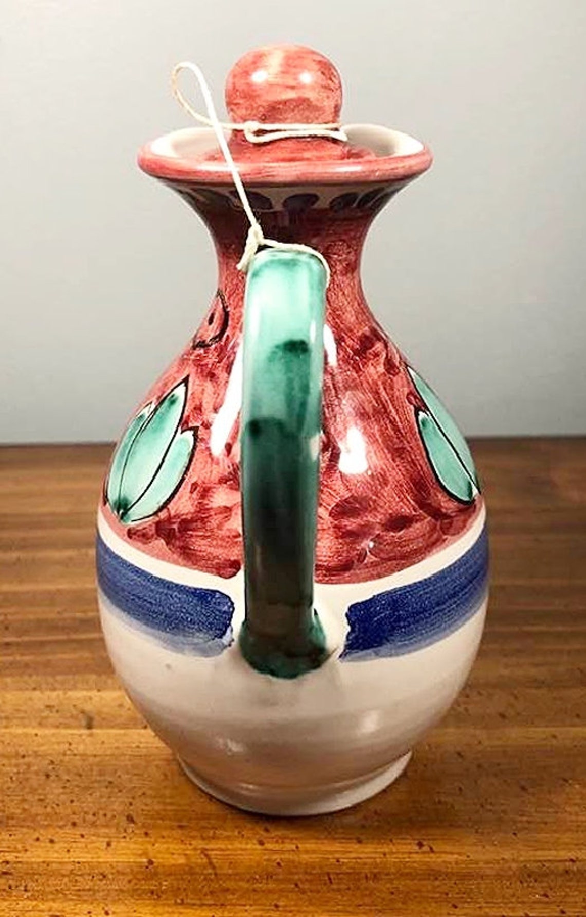 Vintage Hand Painted Ceramic Elephant Cruet Set Etsy