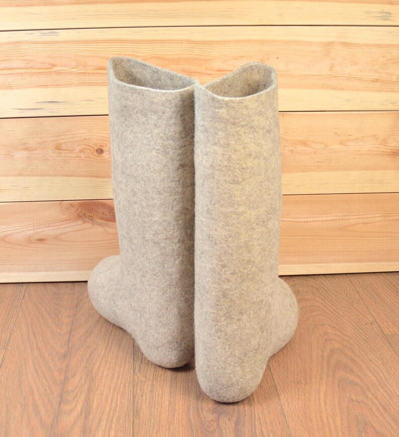Mens Siberian Valenki Boots, Original Wool Felt, Handmade image 4