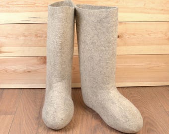 Traditional Wool Women Felt Boots: Siberian Warm Winter Shoes