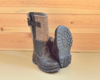 100% Sheep Wool Valenki Boots: Natural Felt Winter Warmth for Camping, Hunting