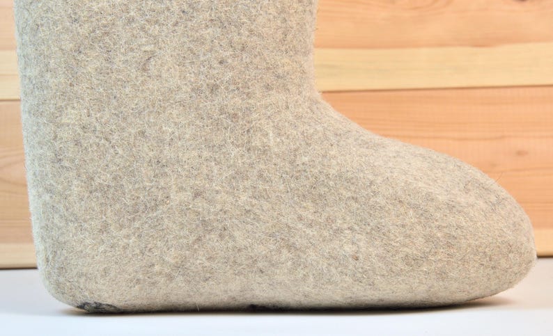 Mens Siberian Valenki Boots, Original Wool Felt, Handmade image 9