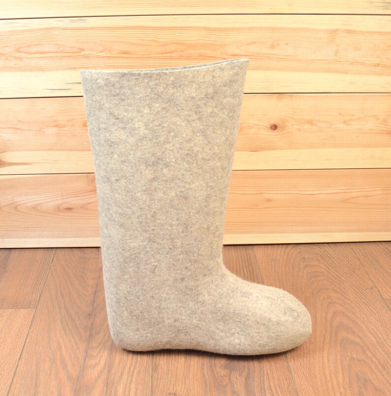 Mens Siberian Valenki Boots, Original Wool Felt, Handmade image 5