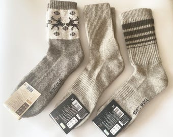 Calcetines de lana de camello: calcetines mongoles originales para hombre y mujer