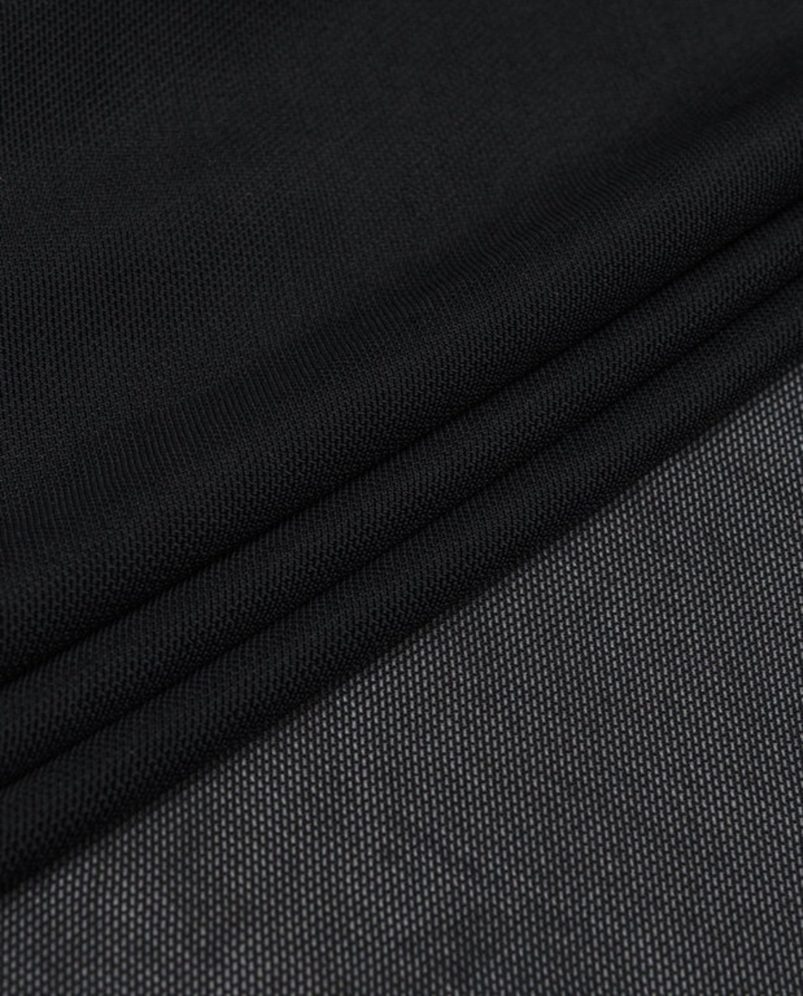 Black nylon mesh stretch fabric suit for needlework Etsy