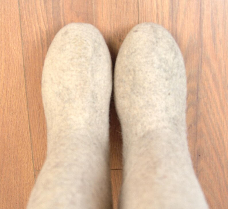 Mens Siberian Valenki Boots, Original Wool Felt, Handmade image 6