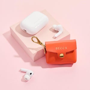 Airpod-hoesje op maat - gepersonaliseerde leren Airpods Pro-hoes