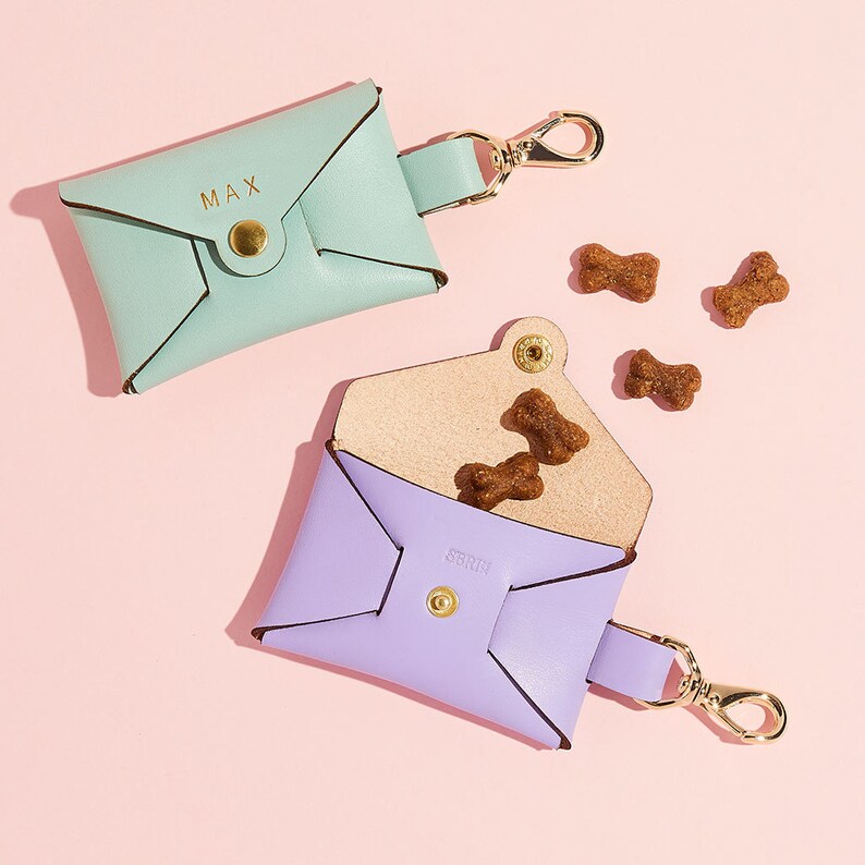 Personalised Leather Dog Treat Pouch Dog Treat Carrier Dog Etsy UK