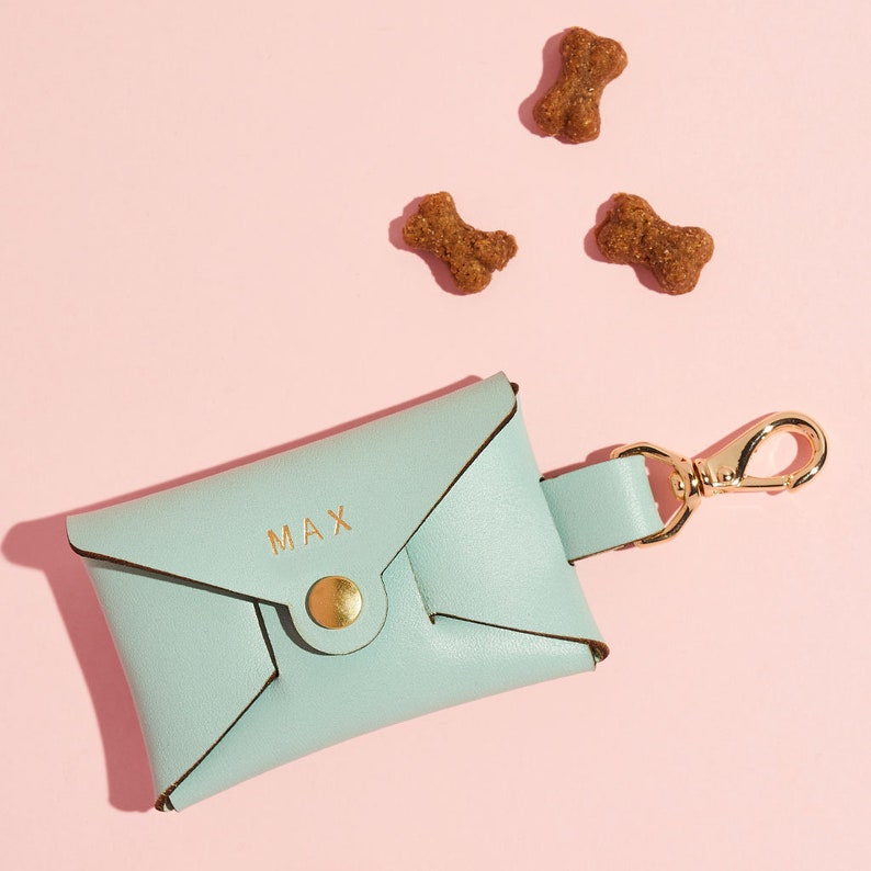 Personalised Leather Dog Treat Pouch Dog Treat Carrier Dog Etsy