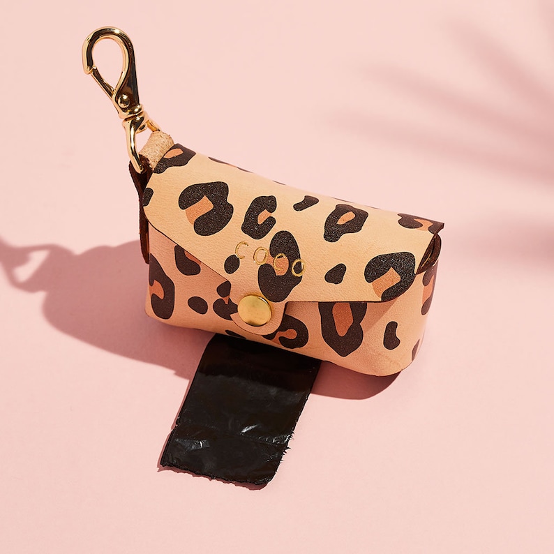 Personalised Leather Dog Poop Bag Holder Dog Waste Bag Etsy