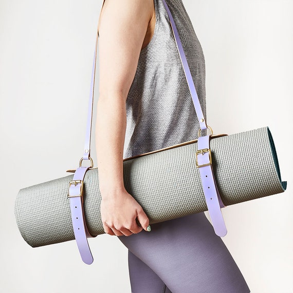 Luxury Leather Yoga Mat Carry Strap Fitness Mat Sling Handle Carrier  Alternative Exercise Mat Bag Picnic Blanket, Beach Towel Holder 