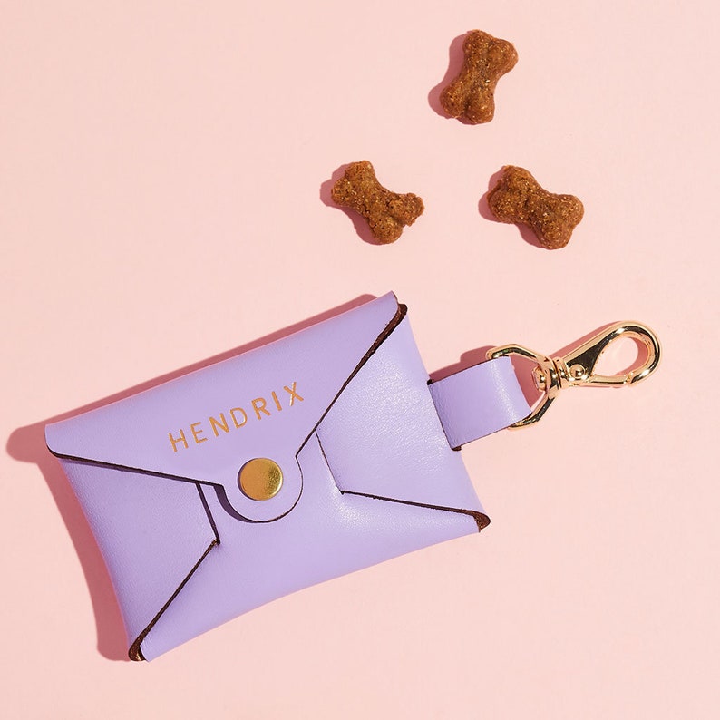 Personalised Leather Dog Treat Pouch Dog Treat Carrier Dog Etsy