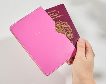 Personalized Leather Passport Holder Sleeve *US TARIFFS COVERED*