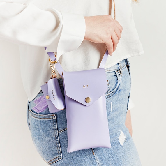 Personalised Leather Phone Pouch Bag Hands Free Phone Sling for Cell Phone Handmade Leather Cross Body Bag Sustainable Handbag Etsy Ireland